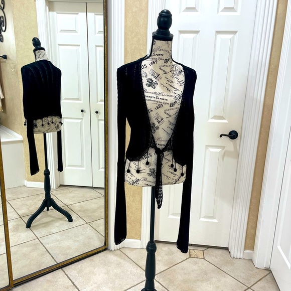 SOLD $32 White House Black Market Cardigan Sweater Wrap - Picture 2 of 10